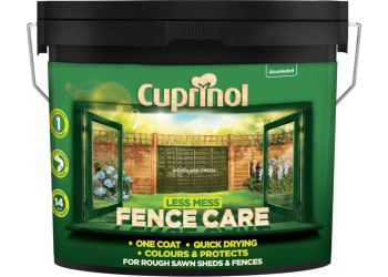 Cuprinol Less Mess Fence Care Woodland Green 9L